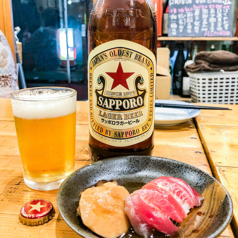 サッポロラガービール(サカバ食堂大漁一家)