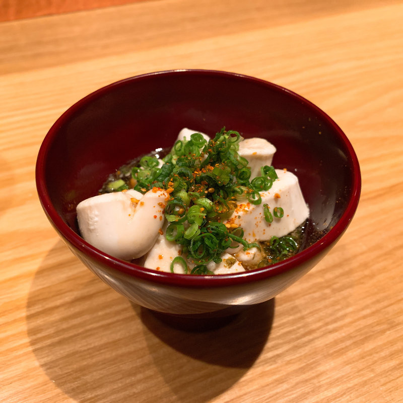 ボラの白子ポン酢(根津 たけもと)