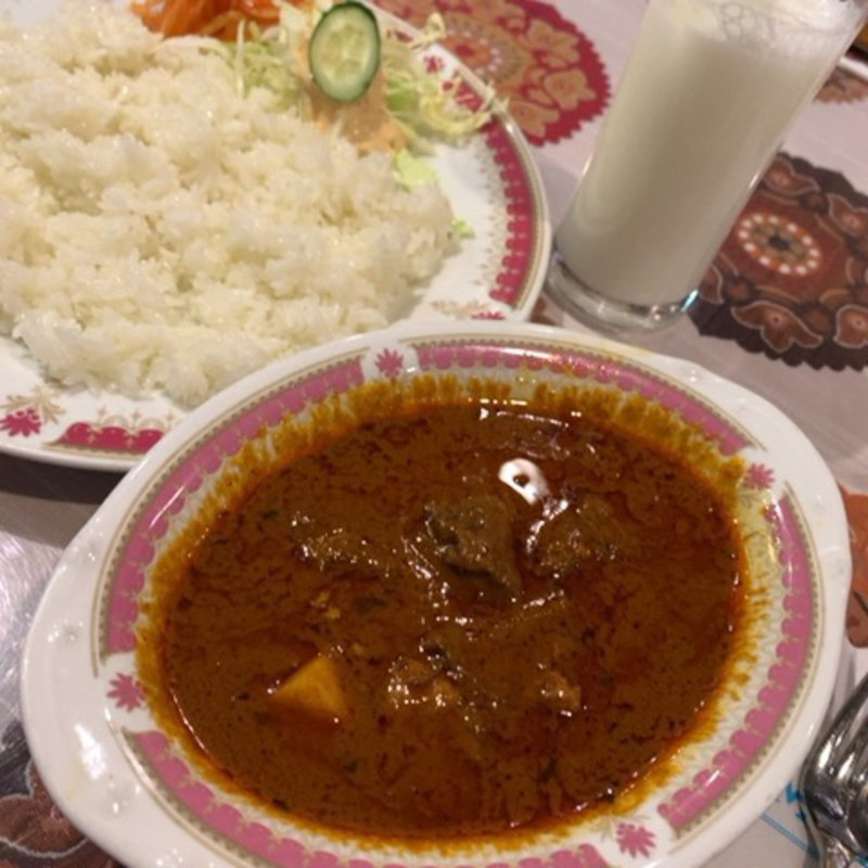 マトンカレーセット(モティインディアンレストラン)