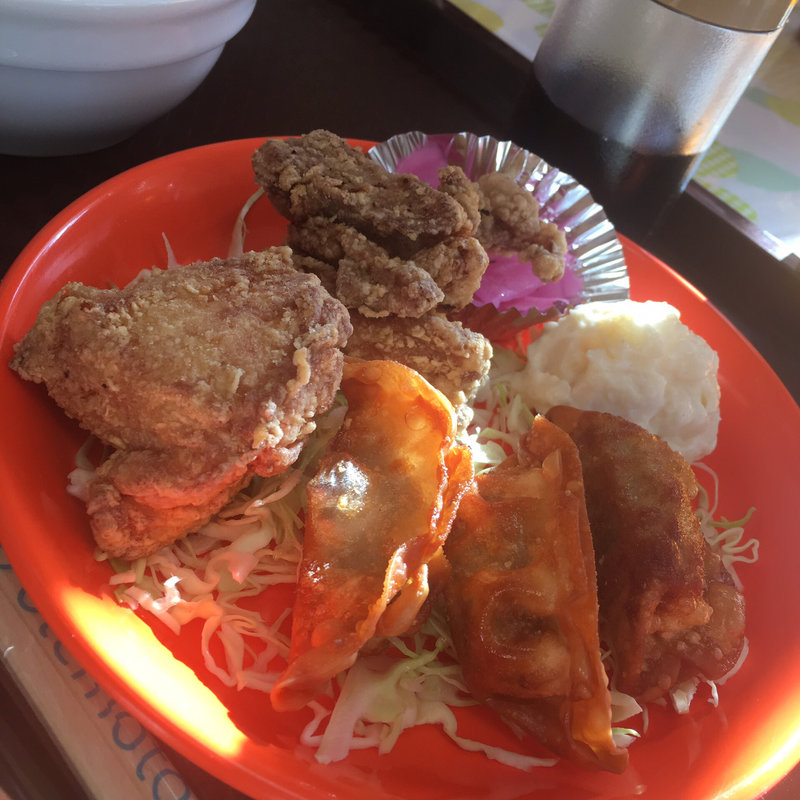 ランチA（からあげ2コ、日替わりmenu）(鶏笑 立川店)