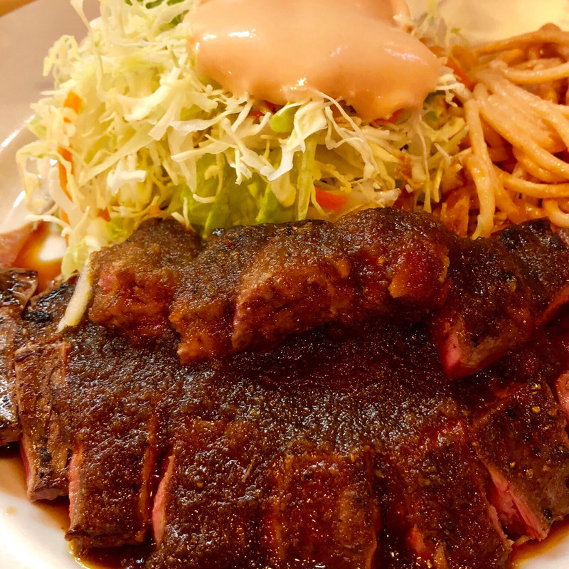 ハラミステーキセット(菱竹　トライ （トライ　菱竹トライ店）)