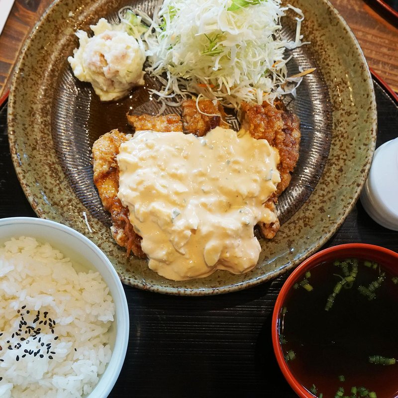 黒酢チキン南蛮定食(博多めんちゃんこ亭大橋店)