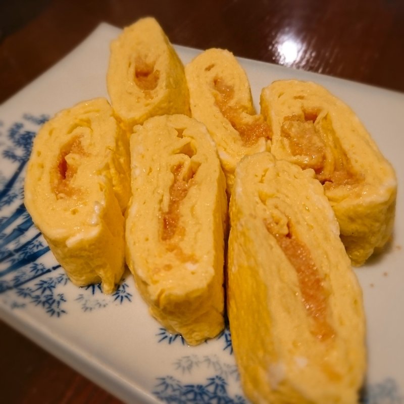 明太だし巻き玉子(居酒屋呑花月)