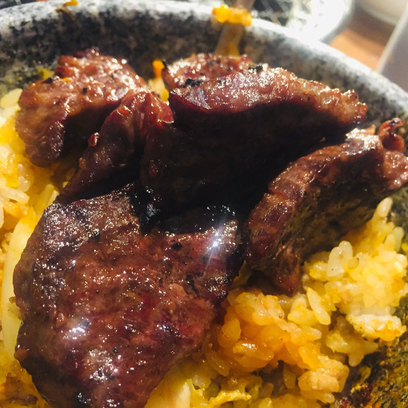 柔らかハラミ入り石焼ビビンバ(じゅうじゅうカルビ 鹿児島姶良店)