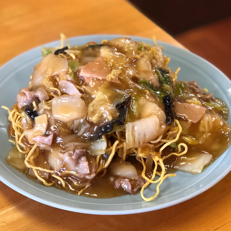 びっくりかた焼きそば(中華定食喰い処　ふくふく )