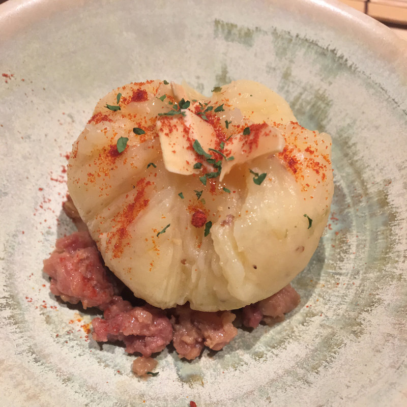 温かいポテサラ(鳥かど)