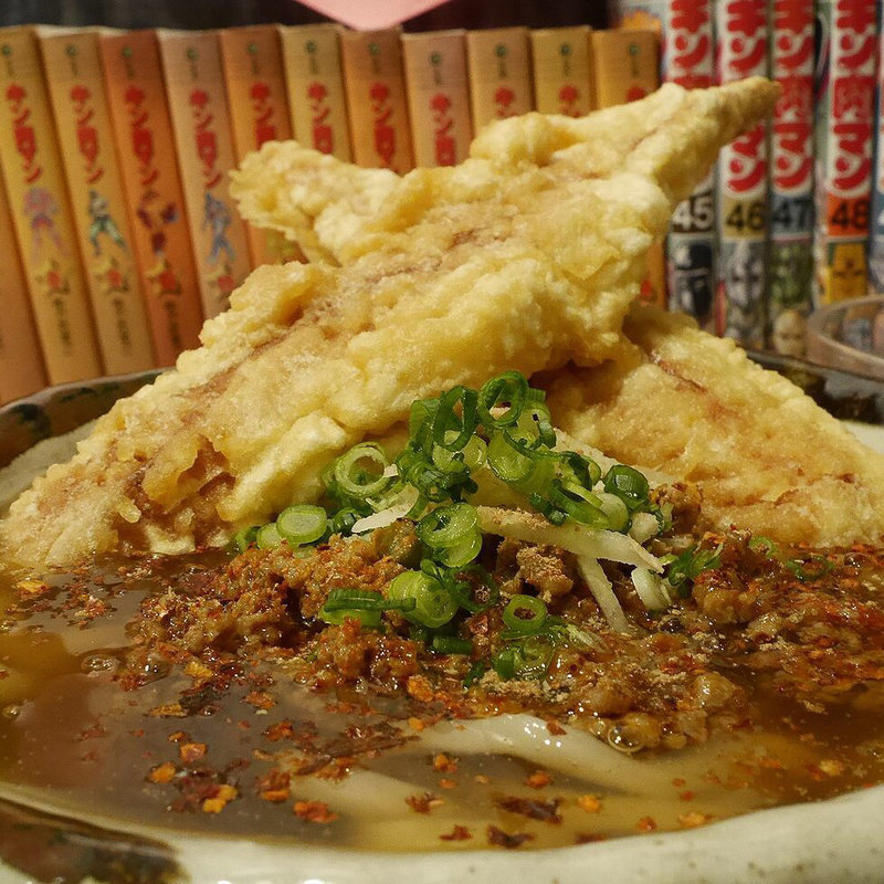 ピリ辛肉みそあんかけうどん(爽月 （そうげつ）)