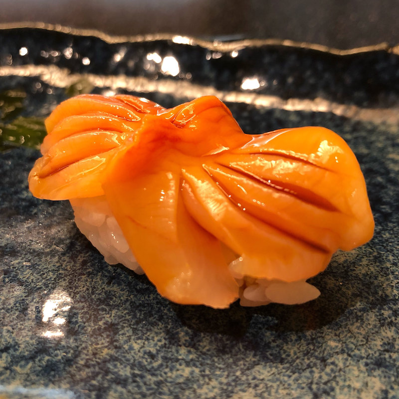 赤貝の握り(目黒すし太一)