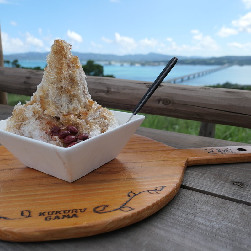 かき氷　ぜんざい(心窯)