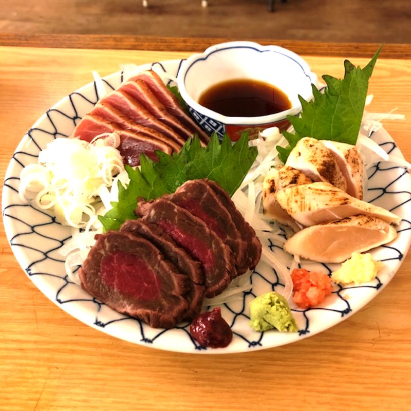 叩き三点盛り(パブ 山形)