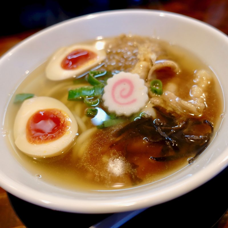 鮭節あんかけらーめん+味玉(麺処 ほんだ)