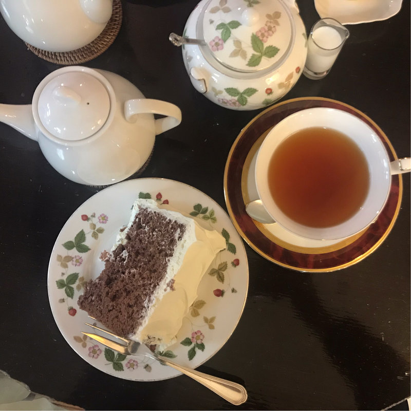 チョコレートシフォンケーキセット(亜麻亜亭 池袋店 （アマアテイ）)