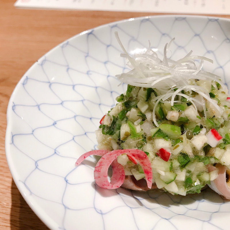 自家製モッツァレラ揚げ出し 山形セルリーあんかけ(ワイン&ダシ場 さんろくまる )