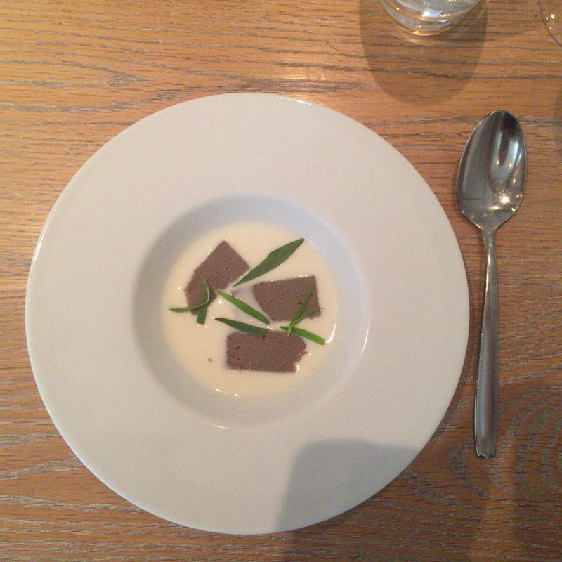 鮎のリエットと百合根のスープ(ラス)