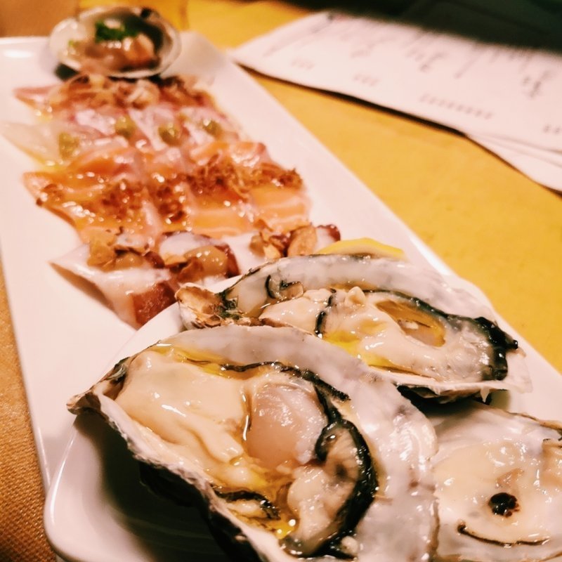 海の幸のカルパッチョ(びすとろ UOKIN はなれ )