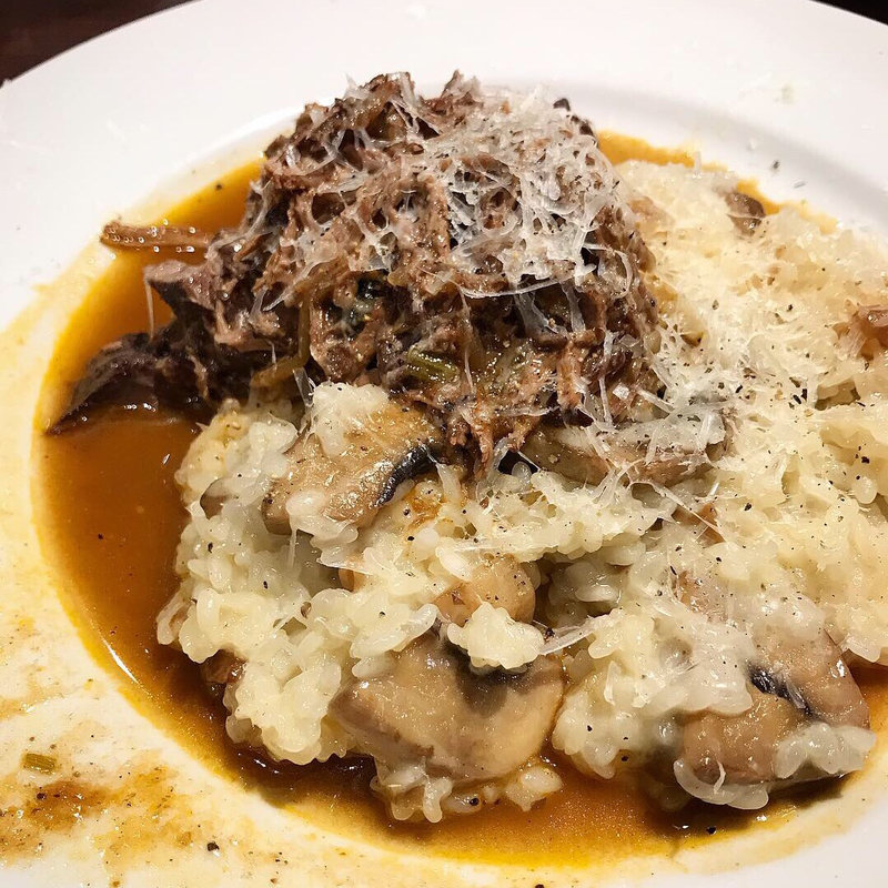 猪肉のトマトチーズリゾット(トラットリア クイント)