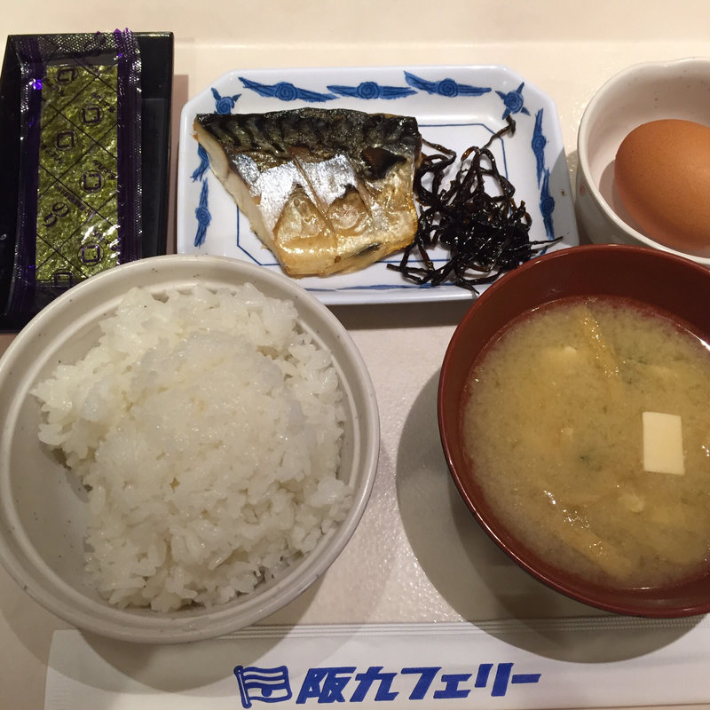 朝の和定食鯖(阪九フェリーいずみ)