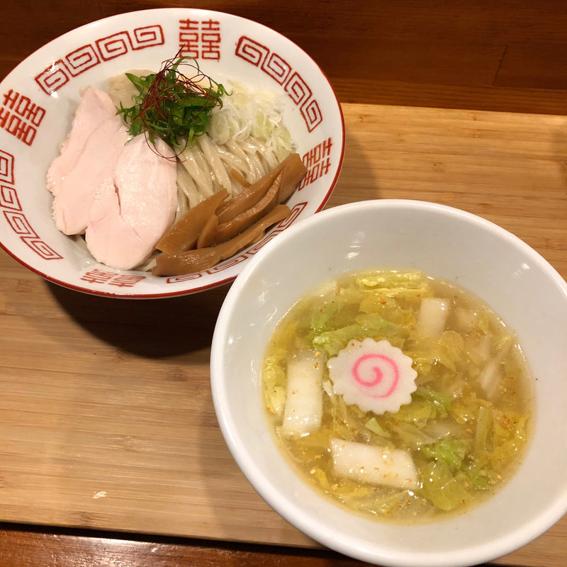 鶏と白菜の塩つけ麺(がふうあん )