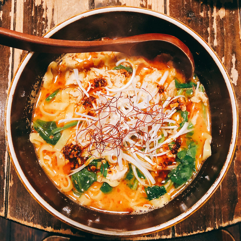 辛味噌スープパスタ(PASTA&BAR DARK-HORSE)