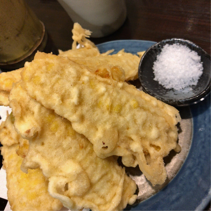 とうもろこし天ぷら(魚山亭 渋谷店)