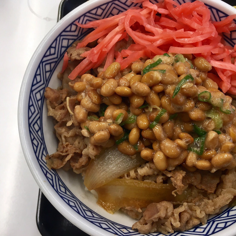 牛丼並＋納豆(吉野家 札幌狸小路店)