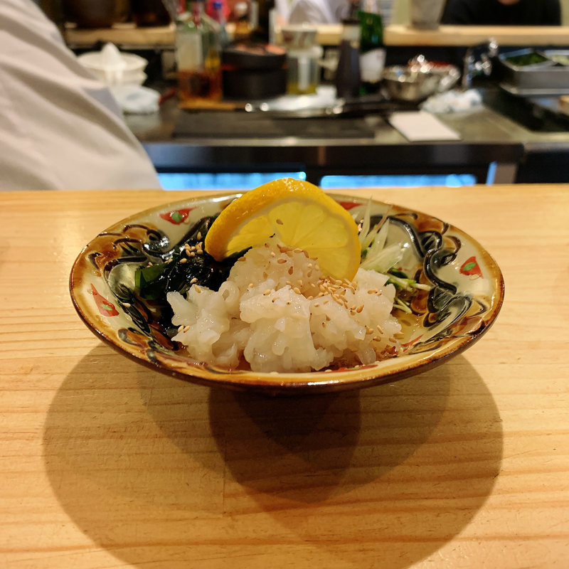 生たこワカメの酢の物(活惚れ)