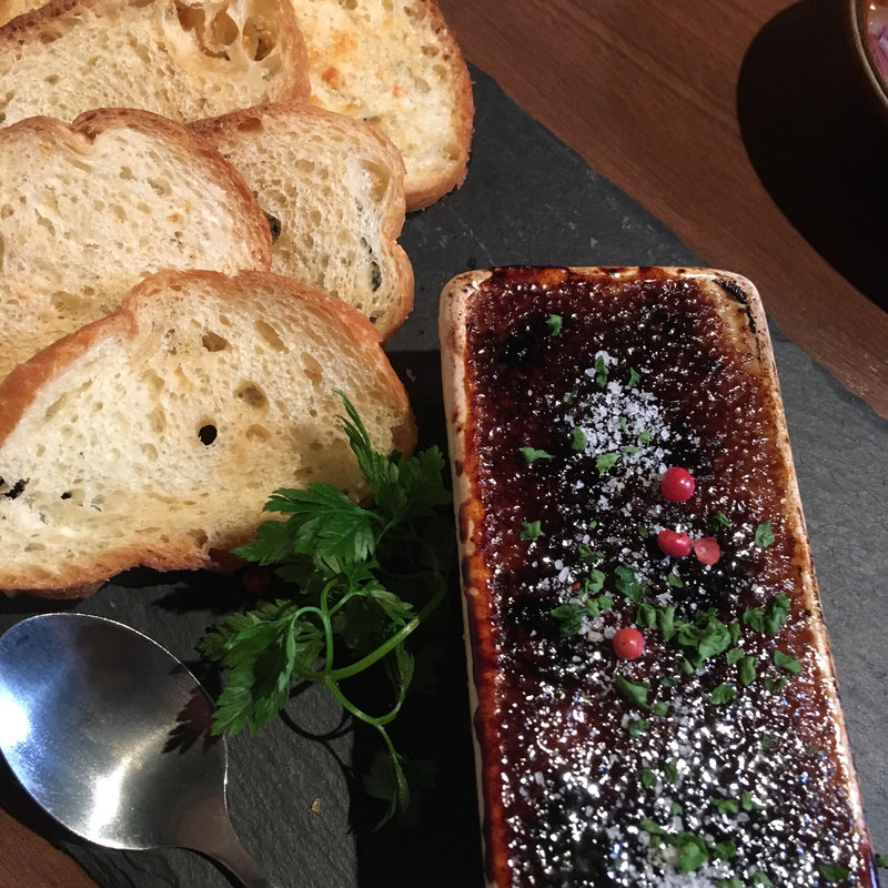 鷄白レバーのブリュレ仕立て(ZAN)