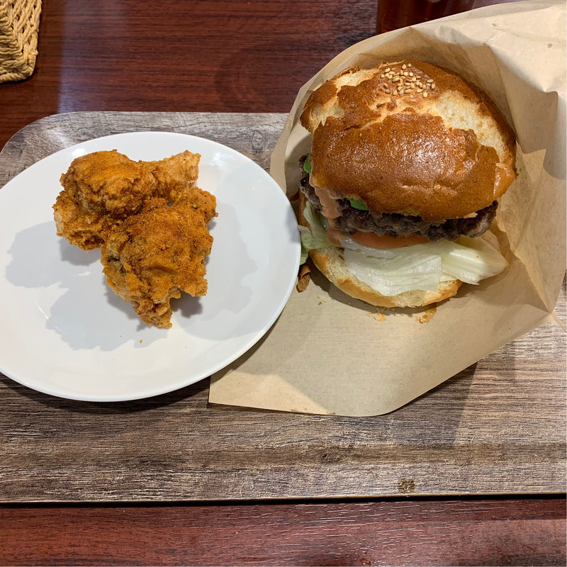 アボガドバーガーダブル  ドリンク＆バッファローウィングセット(オーロラバーガー （AURORA BURGER）)