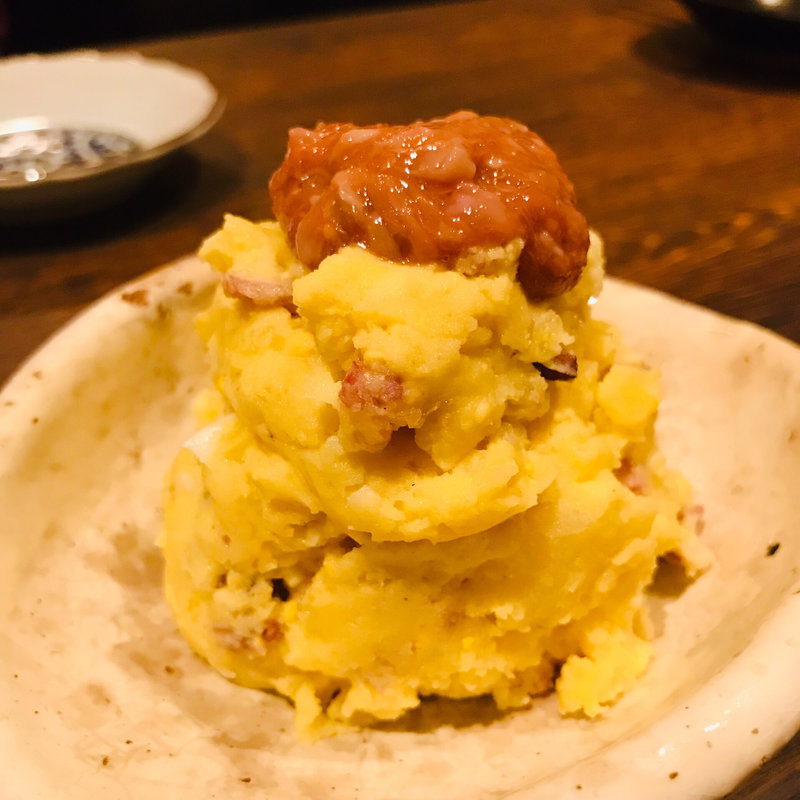 酒盗乗せポテサラ(つじ田)