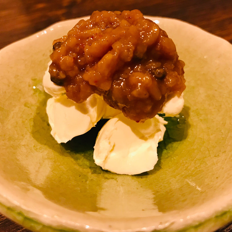 リームチーズの味噌漬け (つじ田)