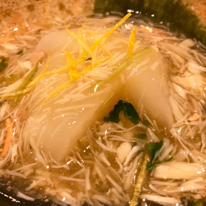 大根の蟹餡掛け(つじ田)