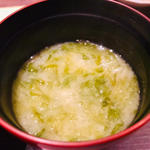 お味噌汁(魚と野菜 つじ田 )
