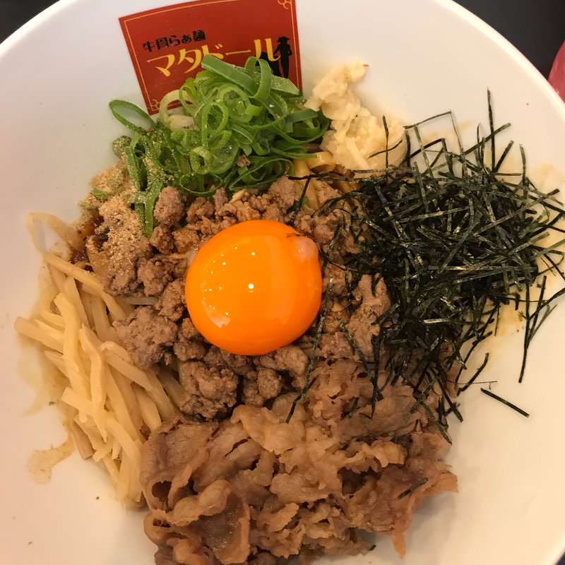 やみつきラー油まぜそば(牛骨らぁ麺マタドールANNEX)