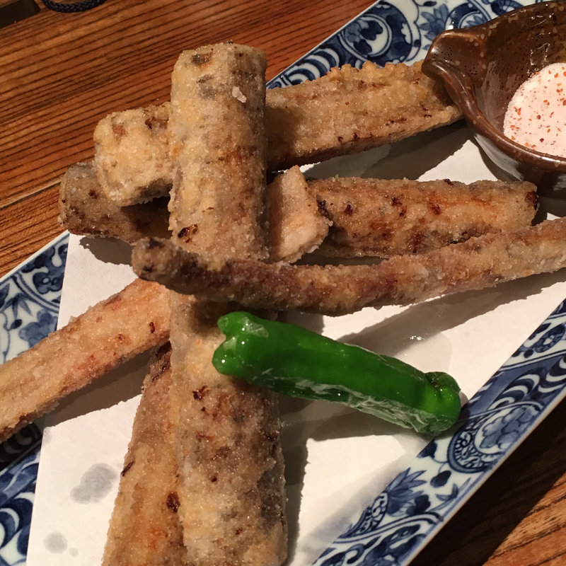 ごぼうの唐揚げ(地酒遊楽 裏や)