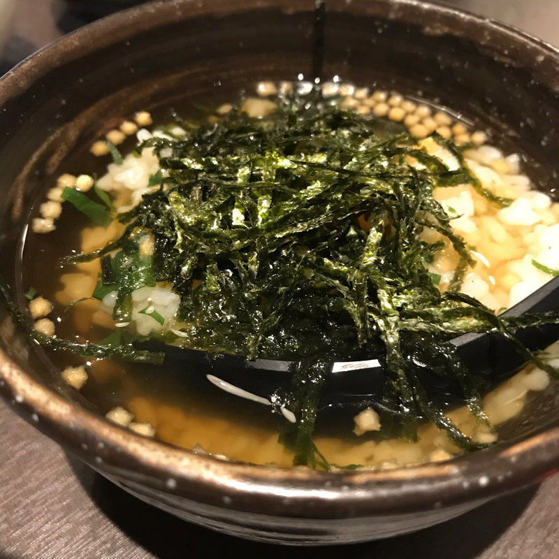 出汁茶漬け 海苔(炙りとお酒 磯銀)