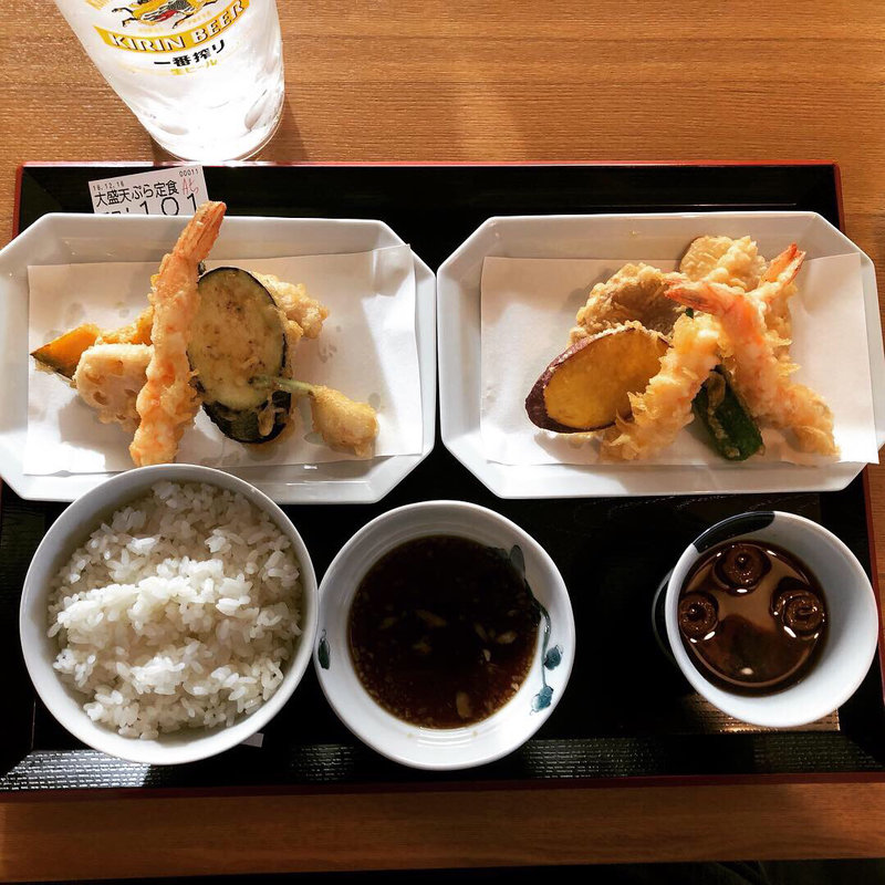 大盛り天ぷら定食(博多天ぷら 織田)