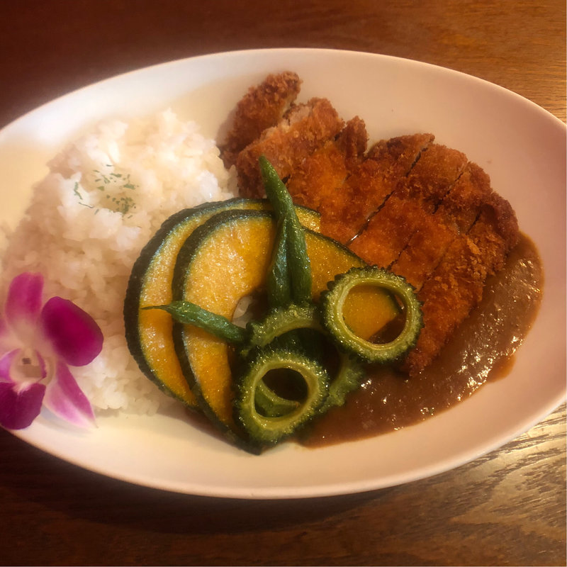 やんばるカツカレー(島バーグと島カレー )