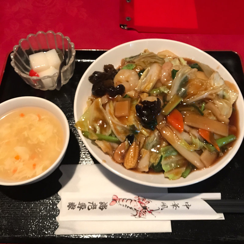 海老入りあんかけ焼きそば(中華料理 海老専家 飯田橋本店 居酒屋)