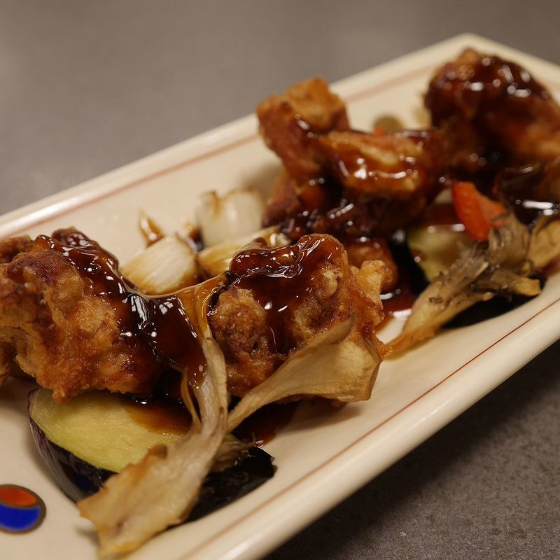 唐揚げの黒酢あんかけ(かごの屋 門真巣本店 )