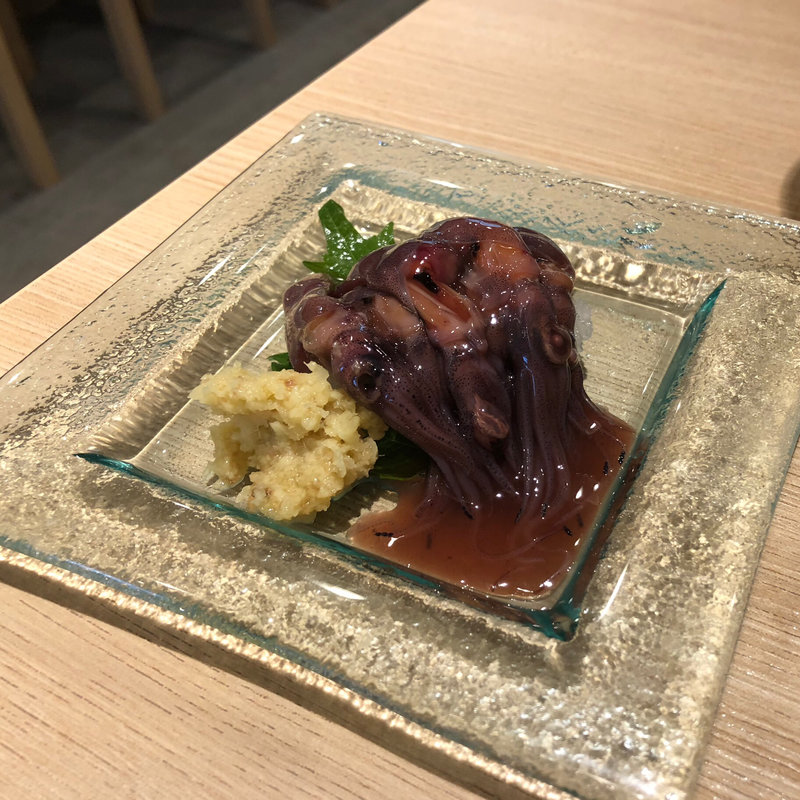 ホタルイカの沖漬け(大衆酒場 餃子のたっちゃん 天神西通り店)