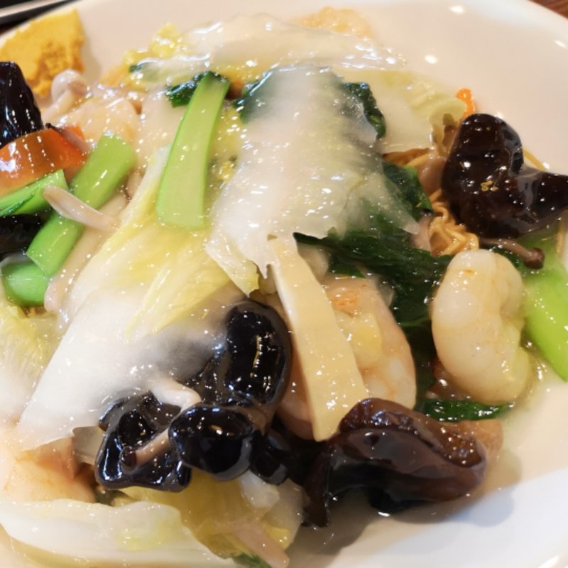 海老あんかけかた焼きそば(天鳳)