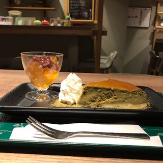 抹茶チーズケーキ(宇治園 裏参道ガーデン)