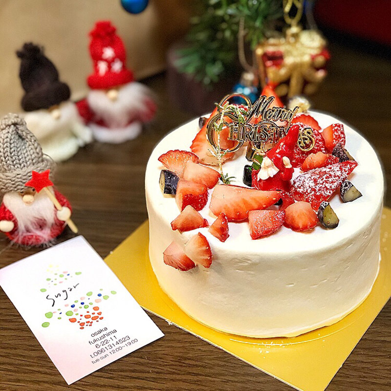 いちごの生クリームクリスマスケーキ(SUGAR)