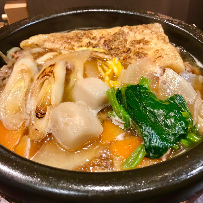 鶏そぼろ煮込みうどん(蕎麦きりみさか五反田)