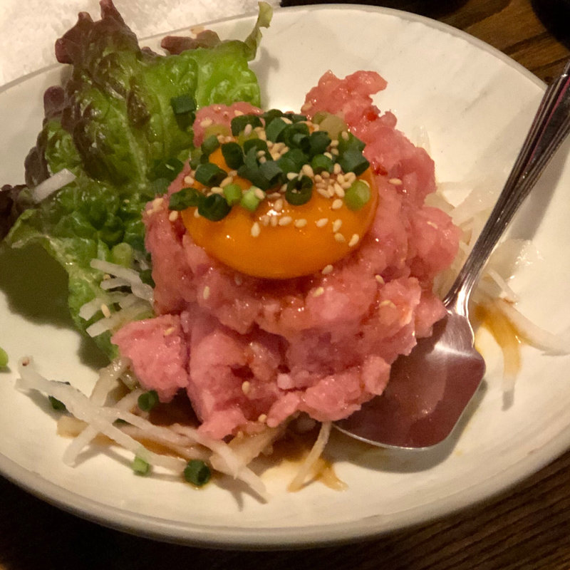 マグロたたきユッケ(宿場西調布店)