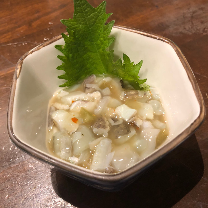 たこわさ(炭火焼鳥酒場 とりしん 鳳店)