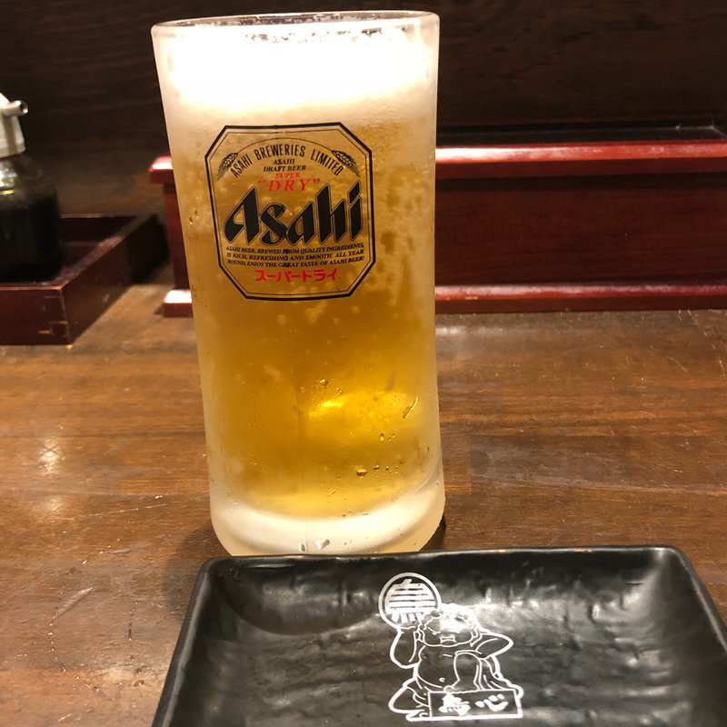 アサヒスーパードライ 生小(炭火焼鳥酒場 とりしん 鳳店)