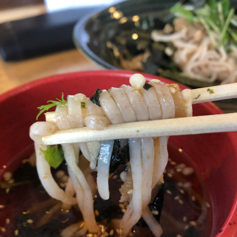 温かい豚肉麺(肉麺もみじ)