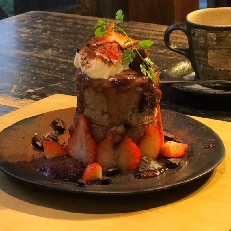 いちごショコラパンケーキ(ヴェールデグリ)