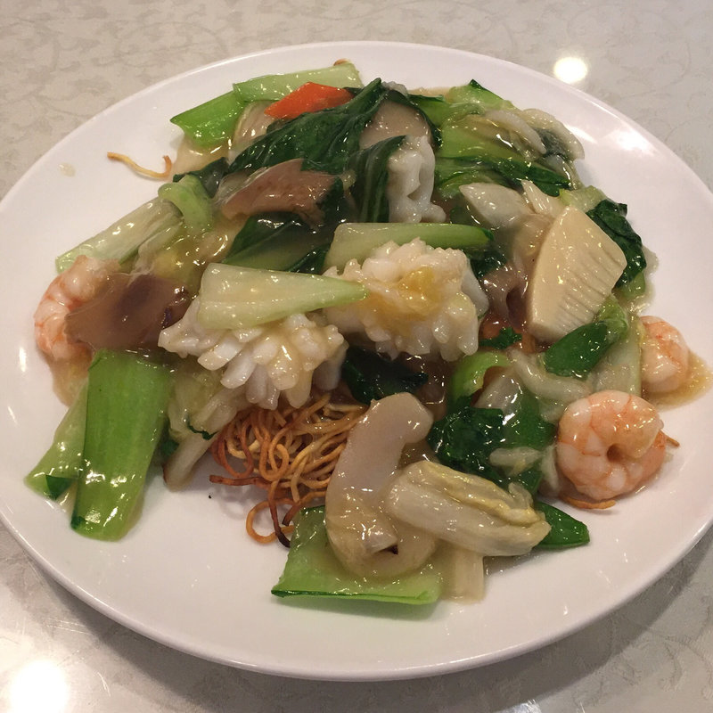 海鮮焼きそば(広東料理 順徳)